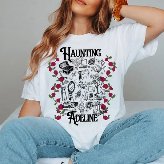 Haunting Adeline Merch, Zade Meadows T-Shirt, Spicy Book Sweatshirt, Booktok Gifts, Dark Romance Books Sweater, Bookish Unisex Soft Comfort Crewneck Short Sleeves Graphic Fabric Tee