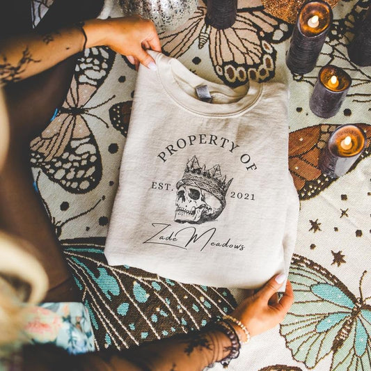 Haunting Adeline Sweatshirt, STFUATTDLAGG Hoodie, Zade Meadows Merch, Smut Sweatshirt, Dark Romance Gifts, Book Lovers Gifts, Booktok Merch, Bookish Unisex Soft Comfort Crewneck Pullover Long Sleeves Graphic Fabric Sweater