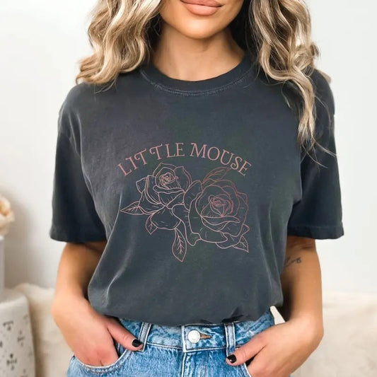 Haunting Adeline T-Shirt, Little Mouse, Dark Romance, HD Carlton, Smut Reader, Bookstagram, Cat and Mouse Unisex Comfort Colors Soft Crewneck Short Sleeves Graphic Fabric Tee