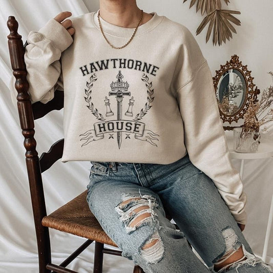 Hawthorne House Sweatshirt, Inheritance Games Hoodie, Classic Literature Sweater, Jennifer Lynn Barnes, Book Lover Gift,...