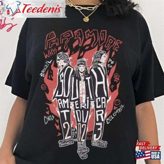 Hayley Williams Vintage Paramore Rock Band 2023 Tour Shirt Classic Unisex Brand New Eyes