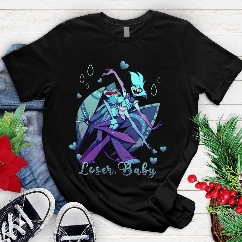 Hazbin Hotel Shirt, Loser Baby T-Shirt, Angel Dust & Husk T-Shirt, Angel Dust Hazbin Hotel, Husk Hazbin Hotel T-Shirt