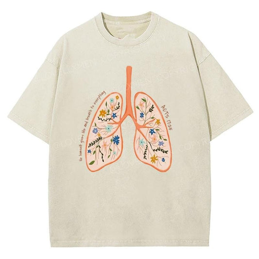 He Himself Gives Life And Breath To Everything Unixes Washed T-Shirt, Christian Jesus  t shirts, Vintage 90s Graphic Tee...