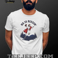 He Is Rizzin’ Funny Jesus Football Quarterback Religious Meme T Shirt
