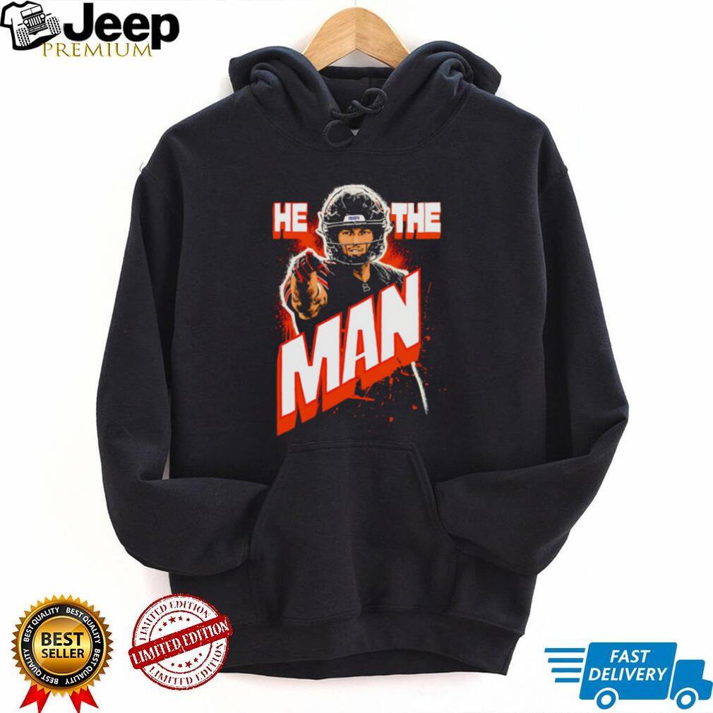 He The Man Baker Mayfield Tampa Bay Football Fans Vintage Style Men T Shirt