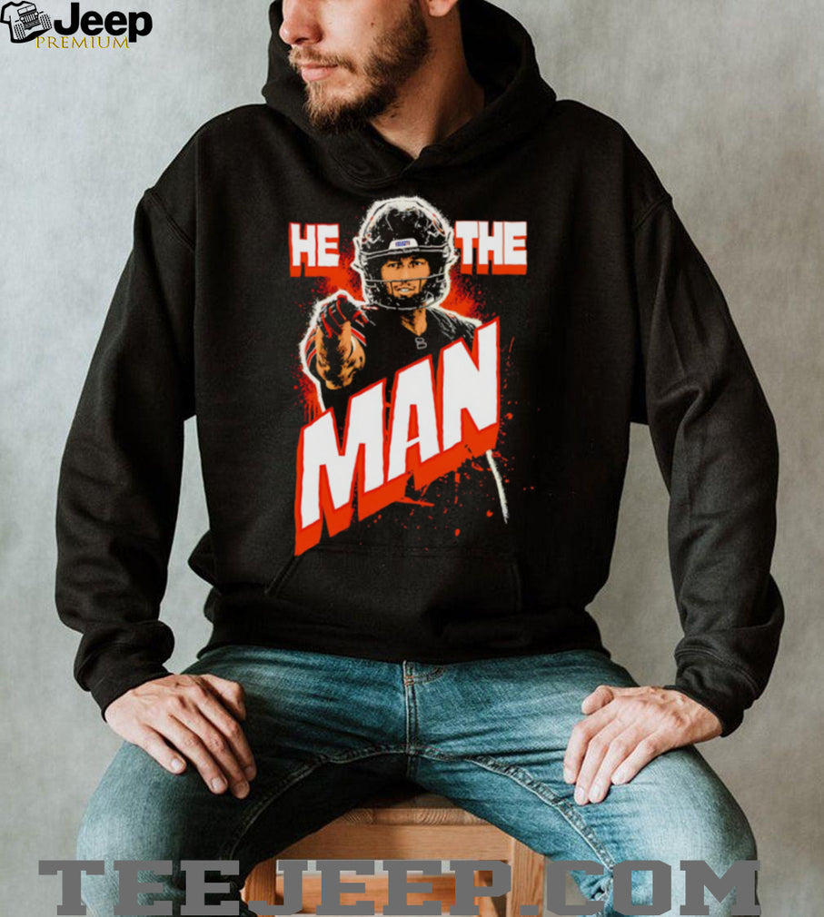 He The Man Baker Mayfield Tampa Bay Football Fans Vintage Style Men T Shirt