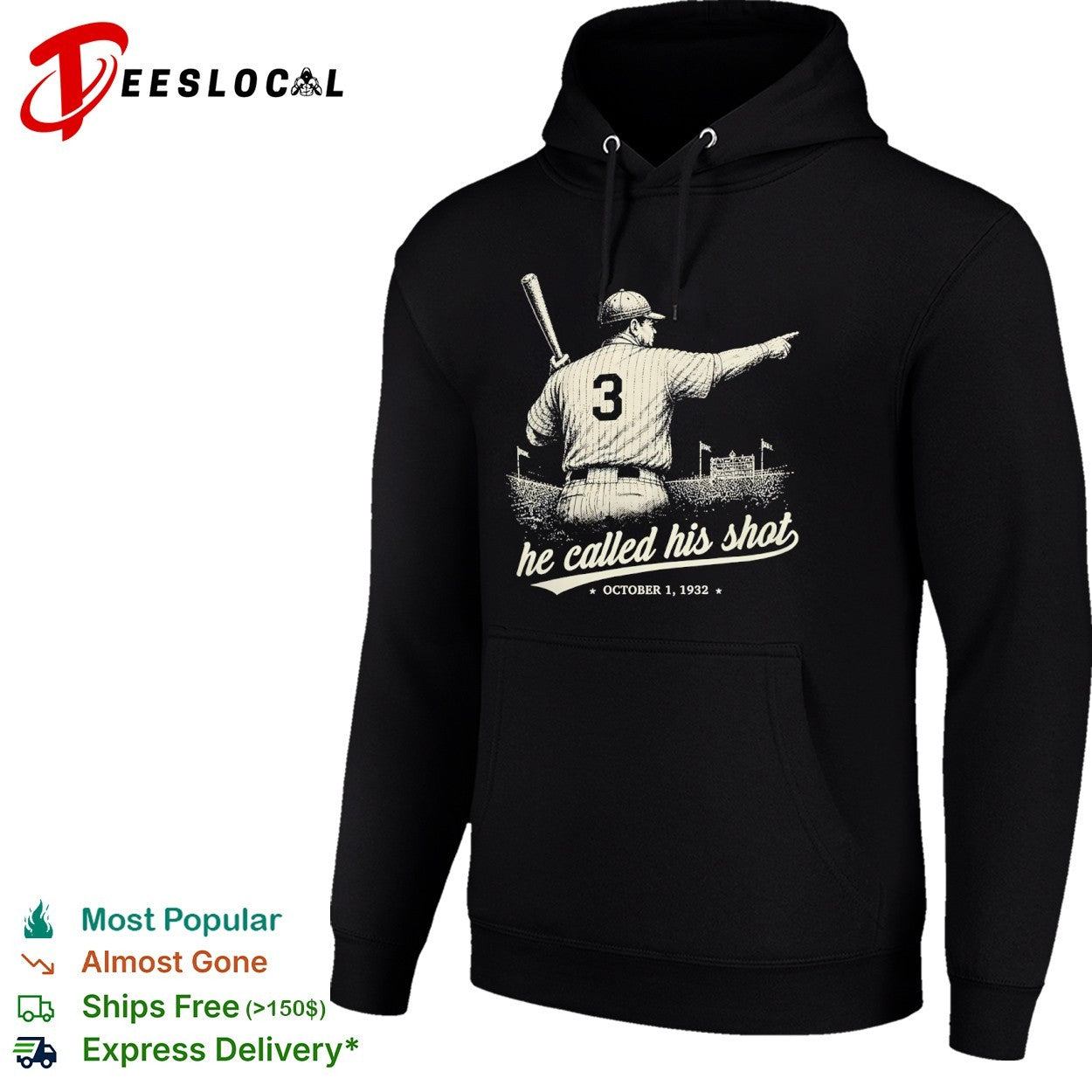 He called his shot baseball player 1932 shirt