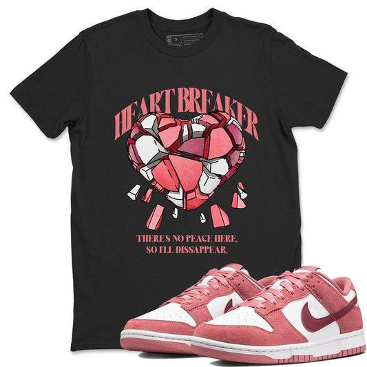 Heart Breaker Unisex Crew Neck Sneaker Matching Tee Shirt To Match Dunks Valentine's Day 2024