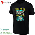 Heart Says Pit Knees Say Sit Skeleton shirt