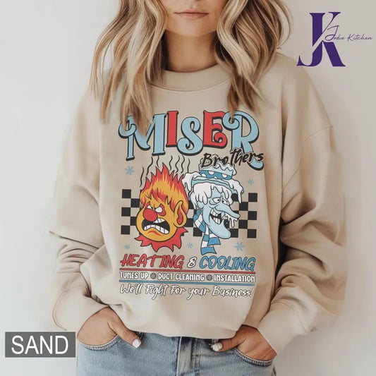 Heating and Cooling We Are Too Much Shirt, Miser Brothers Heating And Cooling Shirt, The Year Without A Santa Claus...