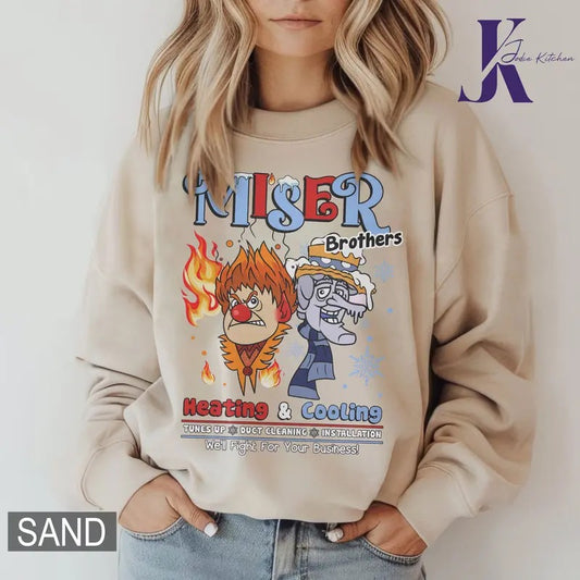 Heating and Cooling We Are Too Much Shirt, Miser Brothers Heating And Cooling Shirt, The Year Without A Santa Claus...