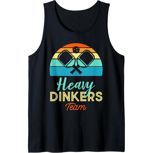 Heavy Dinkers Funny Pickleball Team Tank Top MADE IN USA