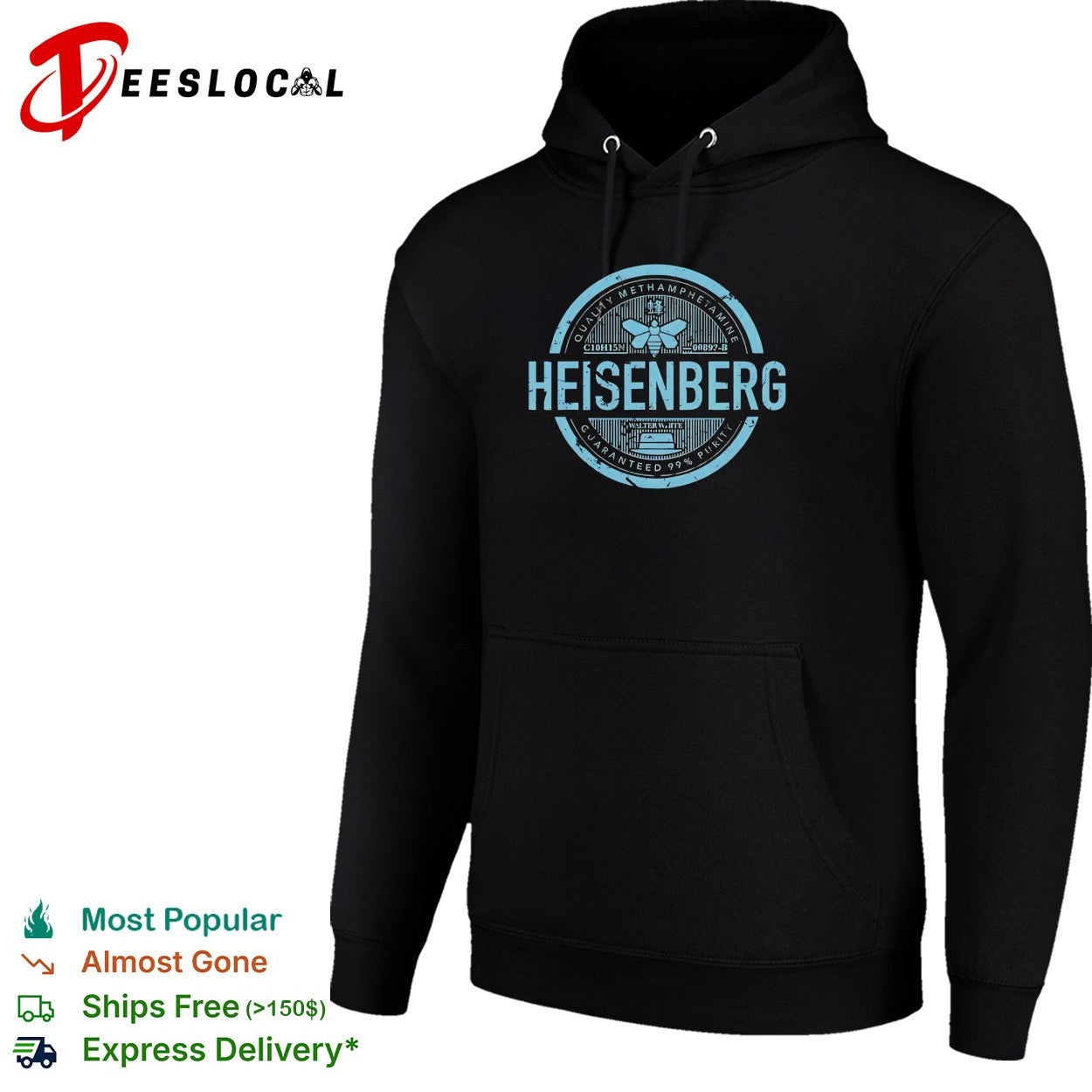 Heisenberg guaranteed 99 percent purity logo shirt