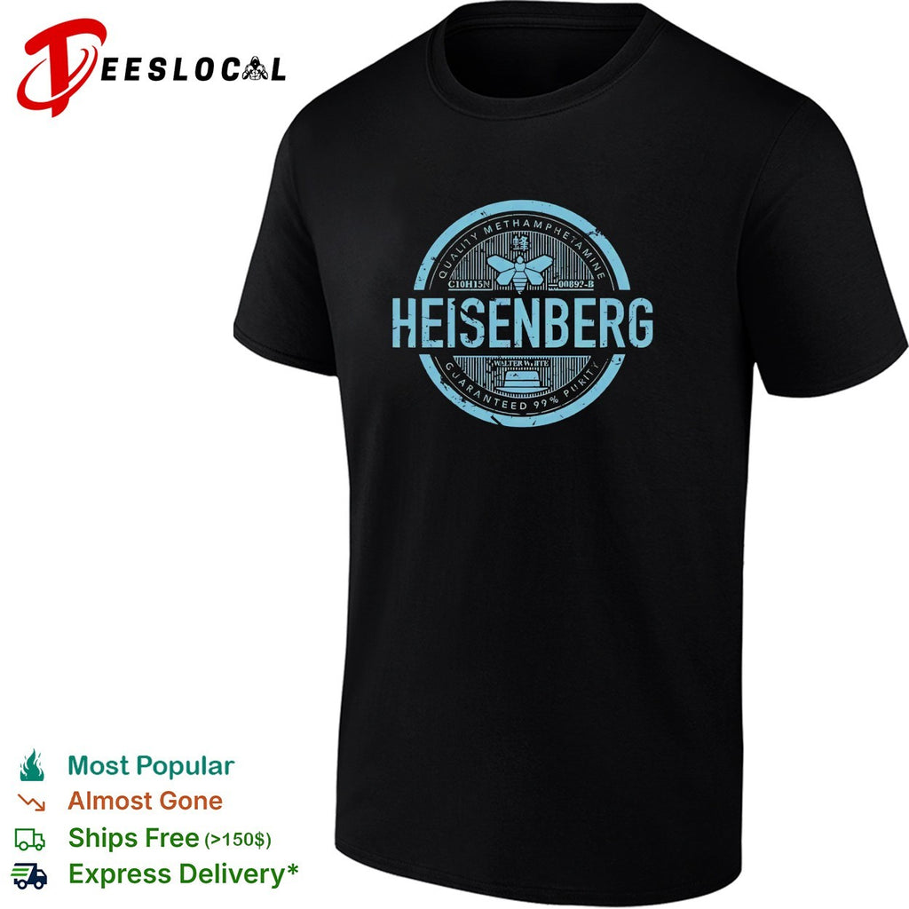 Heisenberg guaranteed 99 percent purity logo shirt