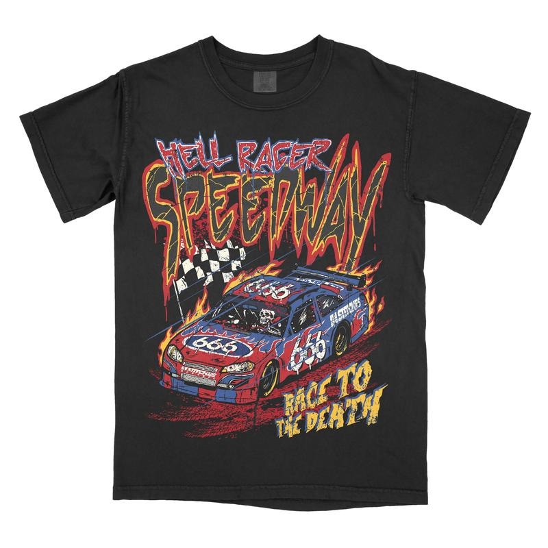 Hell Racer - Comfort Colors Graphic Tee Shirt Top