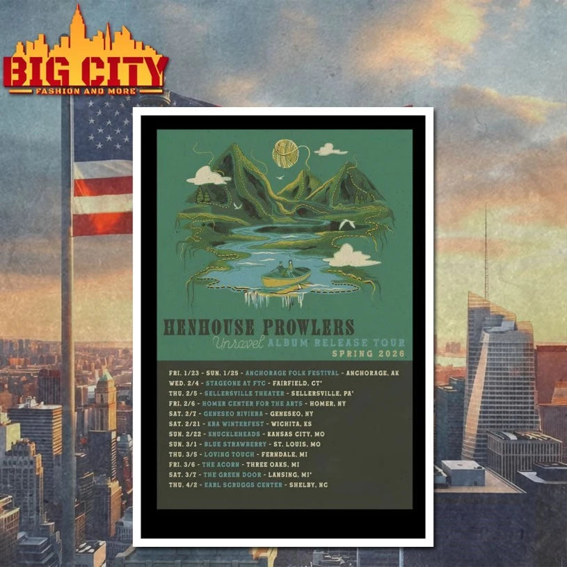 Henhouse Prowlers Spring 2026 Tour Poster shirt