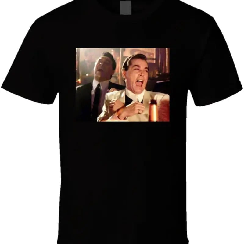 Henry Hill Goodfellas Laughing 90s Gangster Movie Fan T Shirt