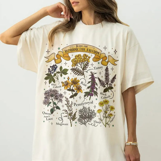 Herbs For Reproductive Freedom Comfort Colors Shirt, Reproductive Rights Women's Rights Shirt, Feminist Tshirt, Women's Reproductive Herbs