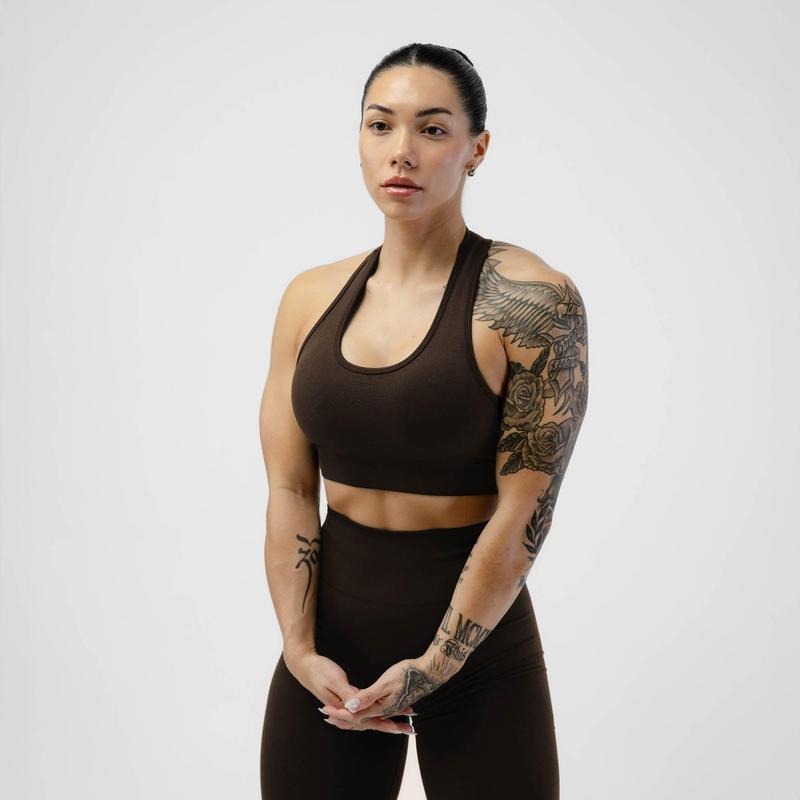 Heritage Bra - Chocolate Soft Womenswear Knit Knitted