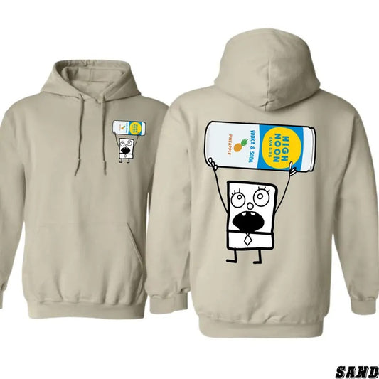 High Noon Hoodie - Fun Cartoon Character Design, Perfect for Vodka & Soda Fans, Ideal for Casual Outings, Cozy and...