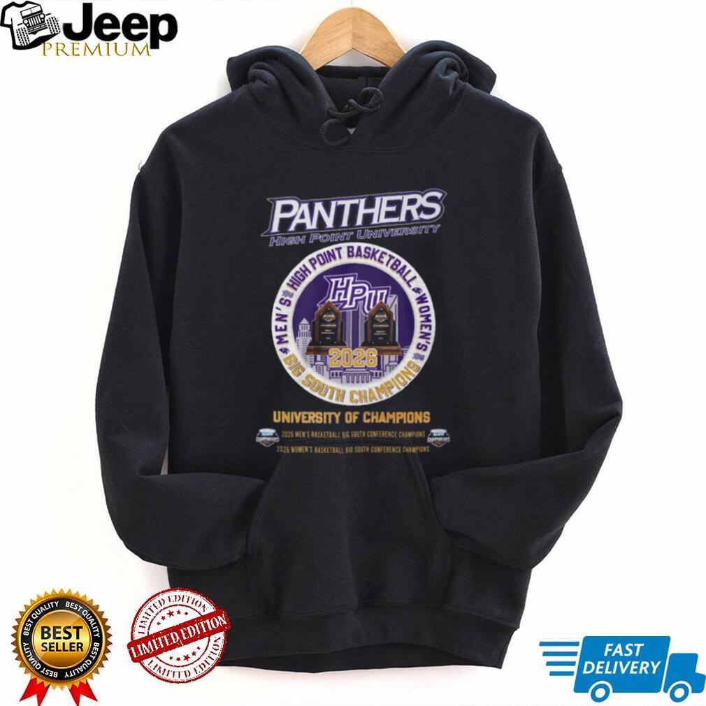 High Point University Panthers 2026 Big South Champions T Shirt