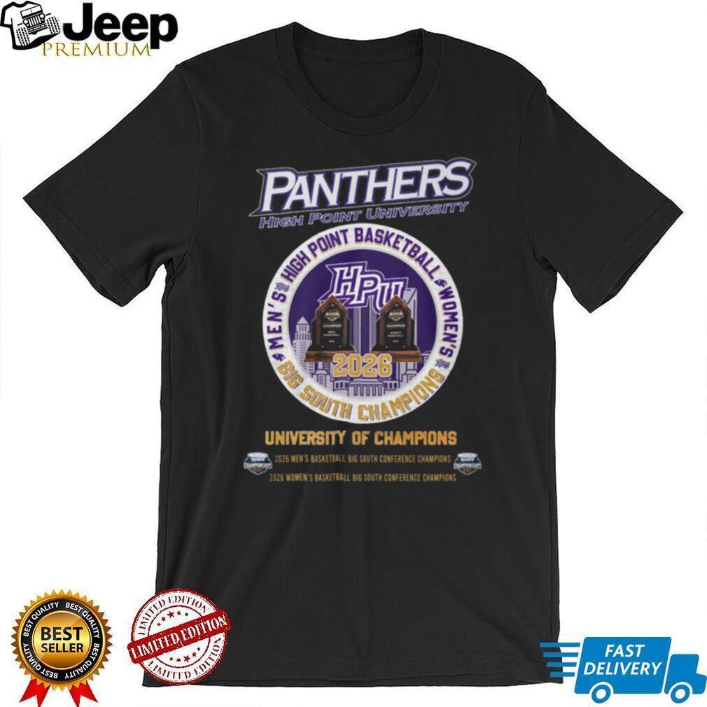 High Point University Panthers 2026 Big South Champions T Shirt