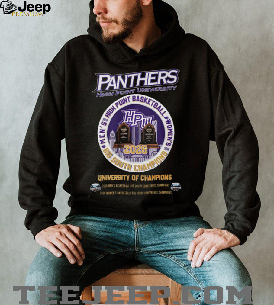 High Point University Panthers 2026 Big South Champions T Shirt
