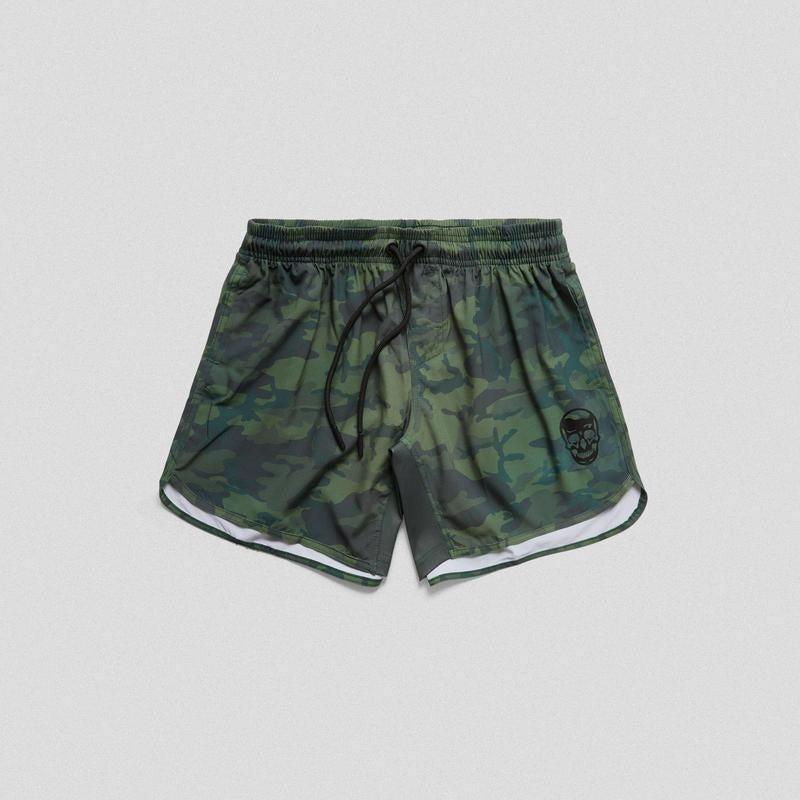 High-Quality Forest Camo Training Shorts - Gymreapers Lightweight Sports Shorts for Summer