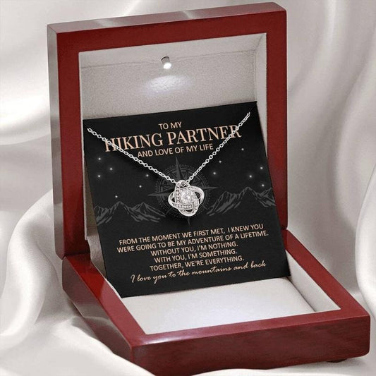 Hiking Partner Gift, Hiking Gift For Wife, Hiking Enthusiast, Outdoor Adventure Gift, Hiking Lover Necklace, Love...