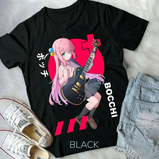 Hitori Gotou Bocchi the Rock T-Shirt S-4XL Yamada,Nijika Ijichi Anime Girl Tshirt S-4XL