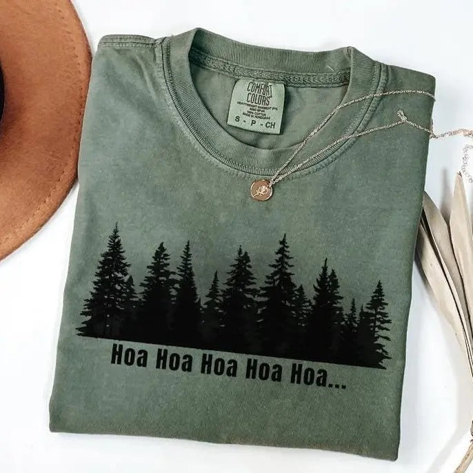 Hoa Hoa Hoa T-Shirt, Edward Cullen Bella Swan Comfort Colors Shirt, Song Forks Washington Bookish Merch Gift, Vampire Shirt, Team Jacob Wolf Tee