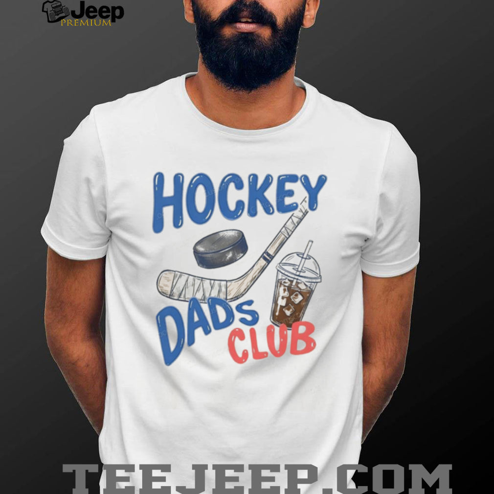 Hockey Dads Club Iced Coffee & Sports Graphic Cream T Shirt