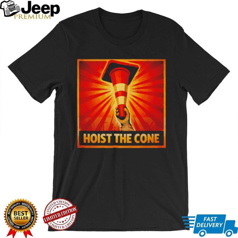 Hoist The Cone Propaganda Style Graphic T Shirt