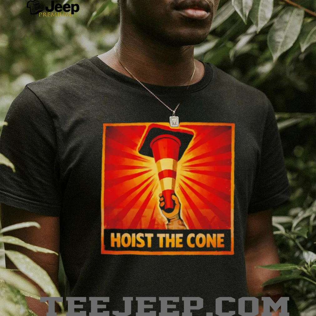 Hoist The Cone Propaganda Style Graphic T Shirt