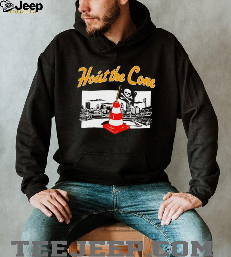 Hoist The Cone Stadium Skyline Pirate Flag Graphic T Shirt