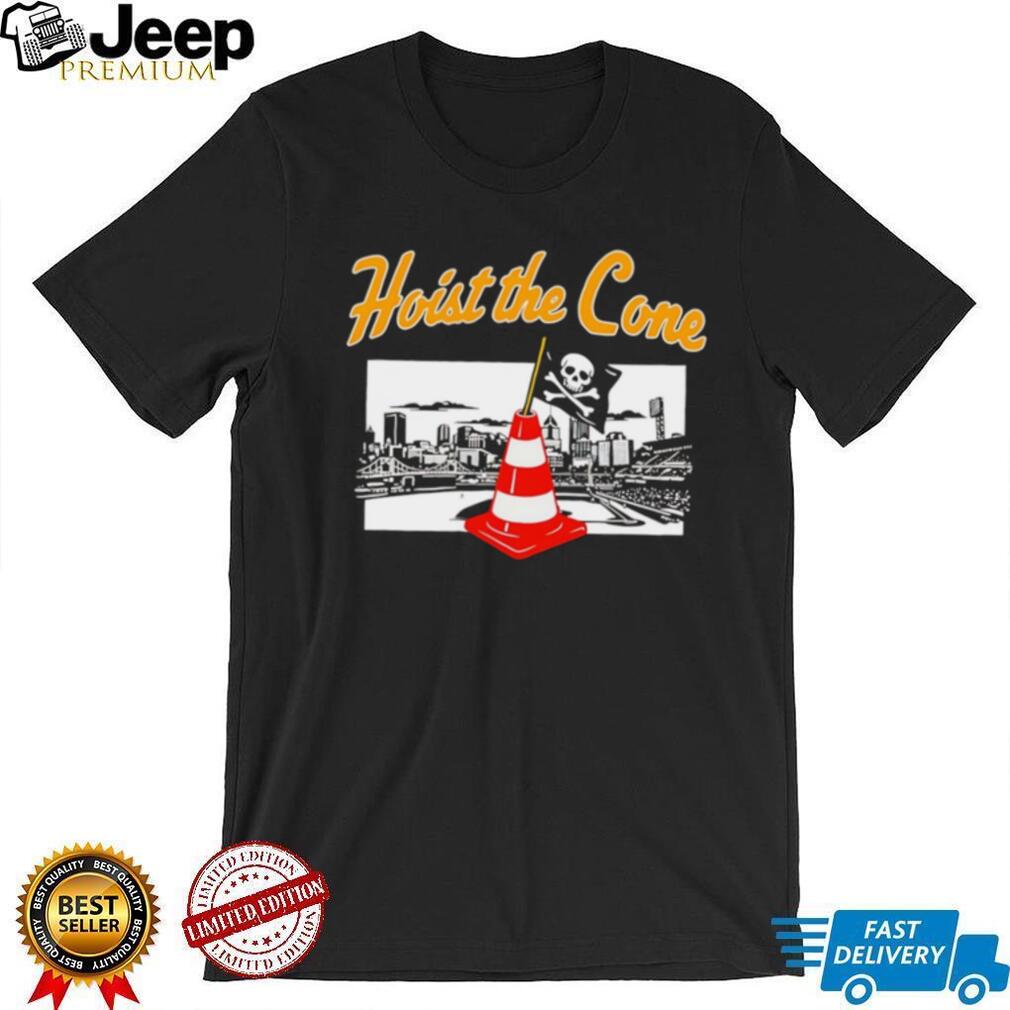 Hoist The Cone Stadium Skyline Pirate Flag Graphic T Shirt