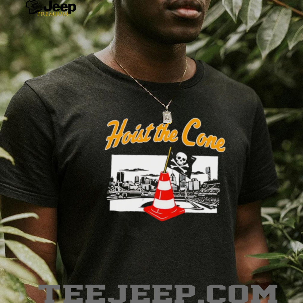Hoist The Cone Stadium Skyline Pirate Flag Graphic T Shirt