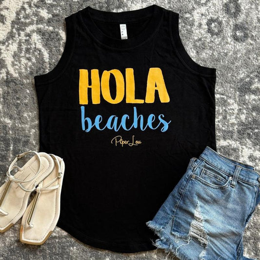 Hola Beaches Color Premium Relaxed Fit Tank T-Shirts, Hoodie, Sweatshirt | WearSparks.com