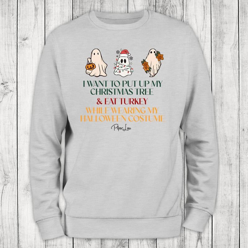 Holiday | Holiday Ghosts Sweatshirt Classic Womenswear, #halloween #christmas #fall #holidays #thanksgiving #colorprint #cute