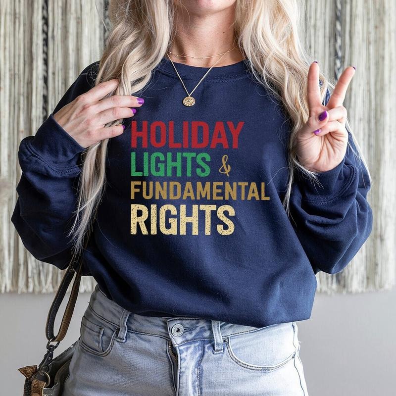 Holiday Reproductive Rights Sweatshirt Feminist Sweatshirt Pro Choice Sweater Feminism Gift Women's Rights Design Holiday Apparel