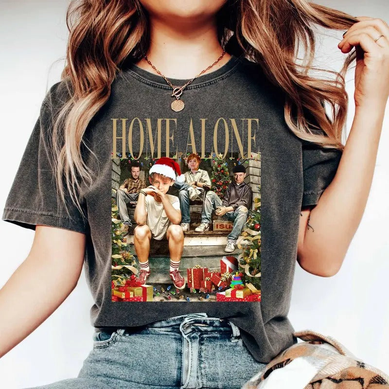 Home Alone Christmas Movie Shirt Family Matching Christmas Shirts Christmas Movie Shirt Home Alone Movie Shirt Christmas Vibes Shirt