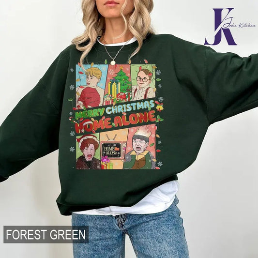 Home Alone Christmas Sweatshirt, Home Alone Kevin Shirt, Christmas Movie Shirt, Funny Holiday Tee, Mccallister Hoodie, Xmas Gift