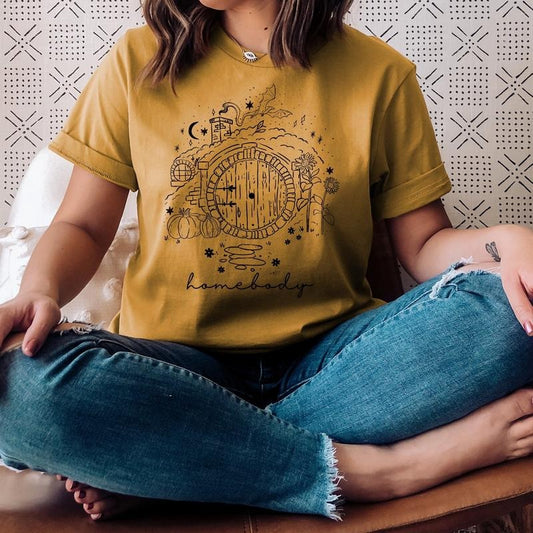 Homebody Comfort Colors Shirt, Lotr T Shirt, Second Breakfast Womenswear Tee, Literary Crewneck Shirt, Bookish Gift