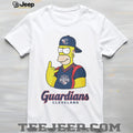 Homer Simpson Cleveland Guardians MLB Baseball Fan T Shirt