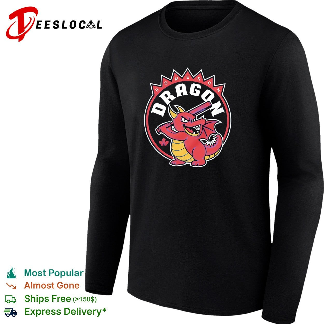 Homerun Dragon baseball mascot shirt
