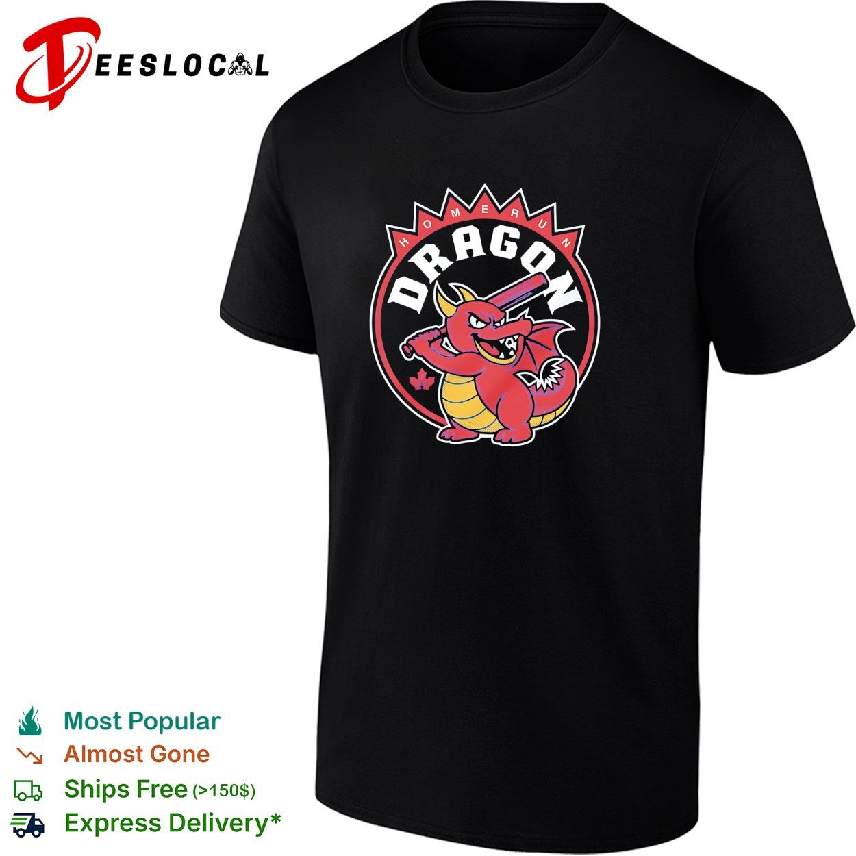 Homerun Dragon baseball mascot shirt