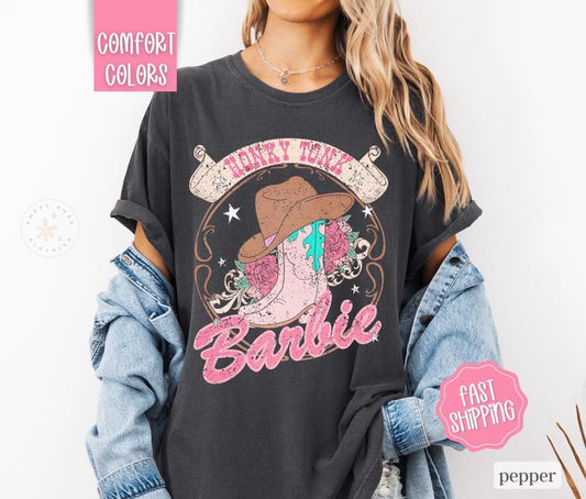 Honky Tonk Shirt Comfort Colors, Country Music Concert Tee, Cowgirl Tshirt