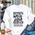 Honoring All Who Served American Flag Eagle Veterans Day T Shirt