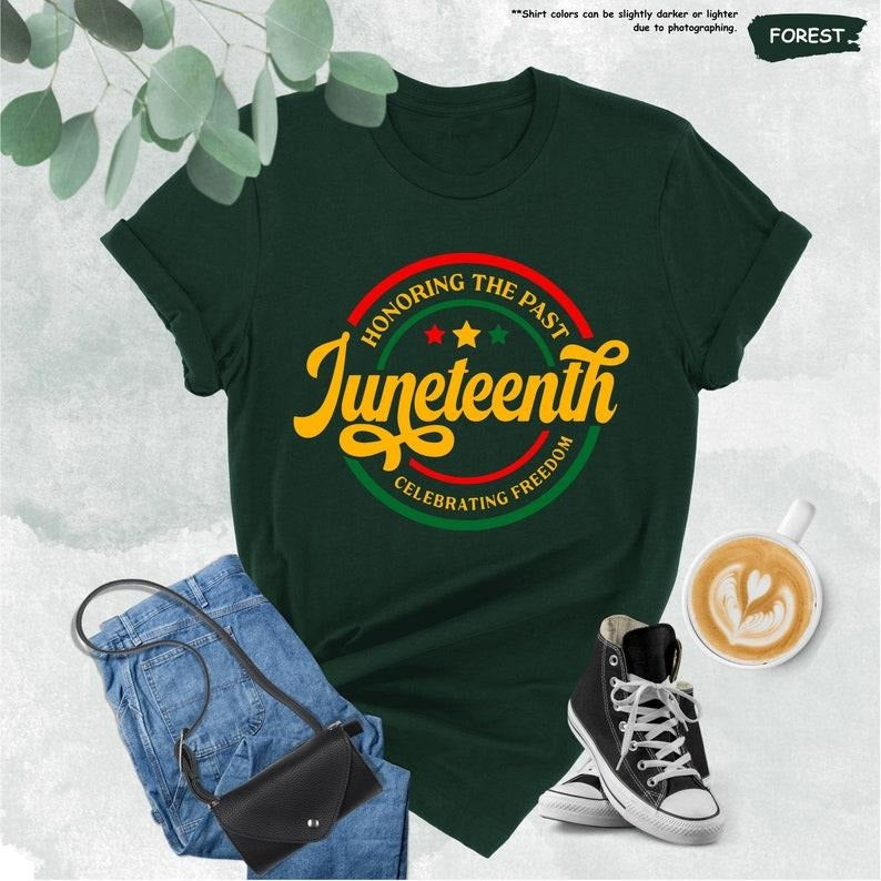 Honoring The Past Juneteenth Shirt, Celebrating Freedom Shirt, Black History Shirt, Black Lives Shirt,Human Rights Shirt,Black History Month style 02