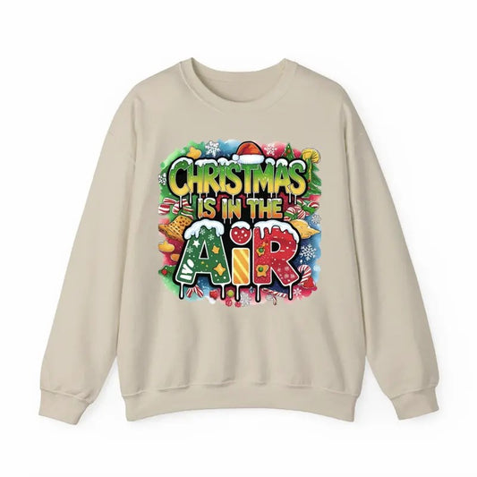 Christmas Is In The Air Sweatshirt/Shirt/Hoodie, Retro Crewneck, Gift For Girlfriend, Cotton